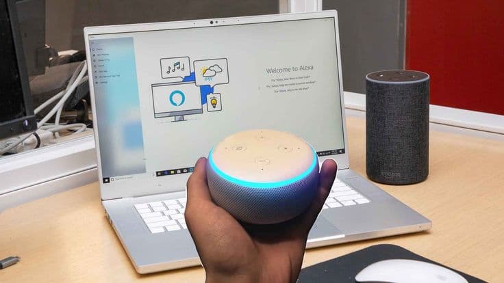 Alexa app running on Windows computer desktop