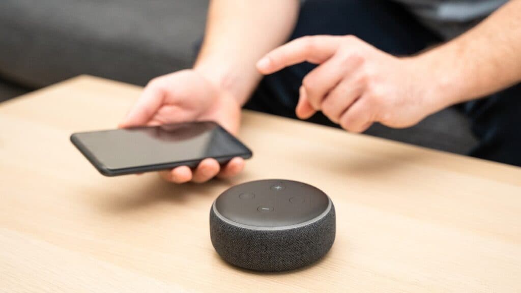 Alexa app setup on iOS iPhone device